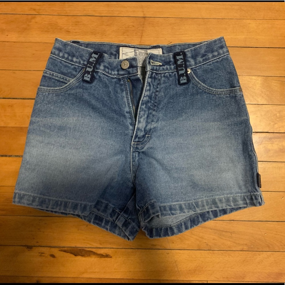 VINTAGE BUM EQUIPMENT JEAN CARPENTER SHORTS